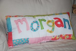 Appliqued Name Pillows