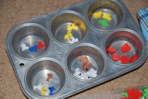 Muffin Tin Sorting