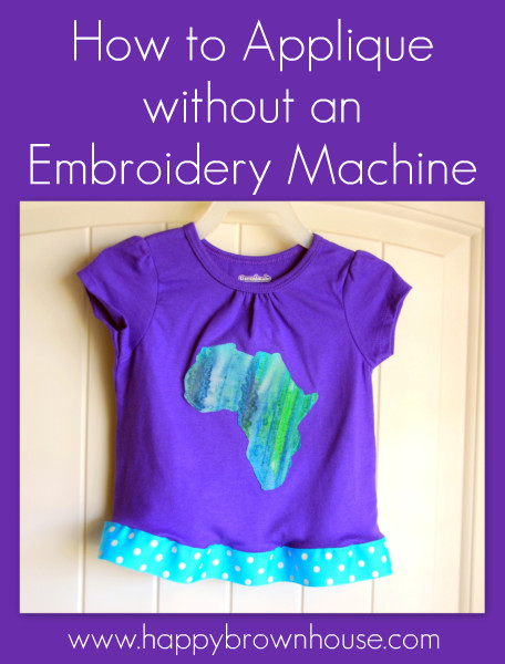 How to applique without an embroidery machine