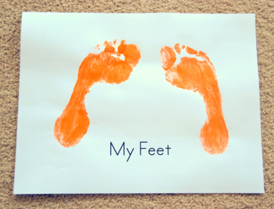 my feet (sight word book)