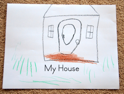 my house (sight word book)