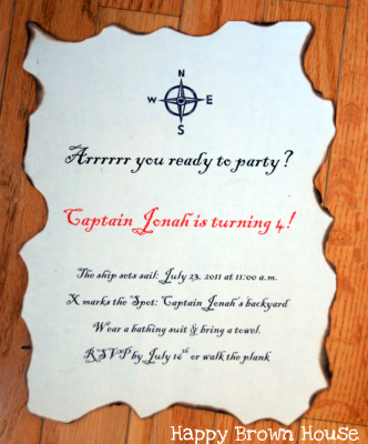 Pirate Party Invitation