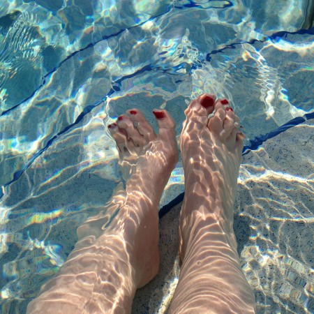 feet in pool