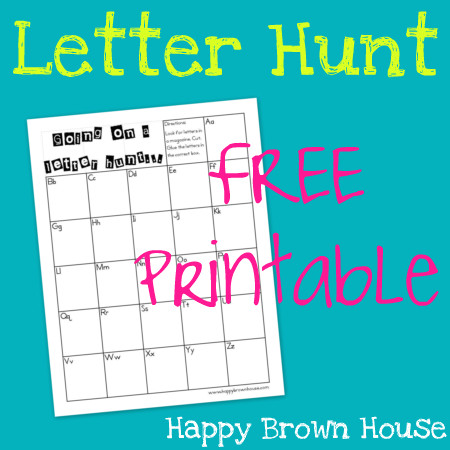 Letter Hunt Free Printable