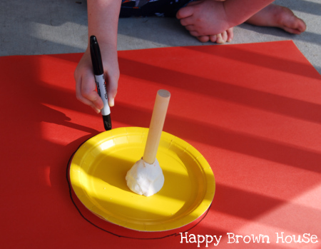 How to make a sundial with children