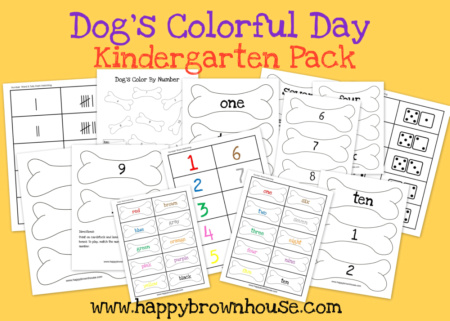 Dog's Colorful Day Kindergarten Pack