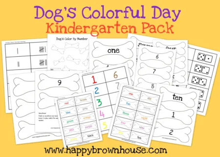 Dog's Colorful Day Kindergarten Pack