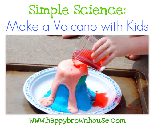 How to Make a Volcano with Kids