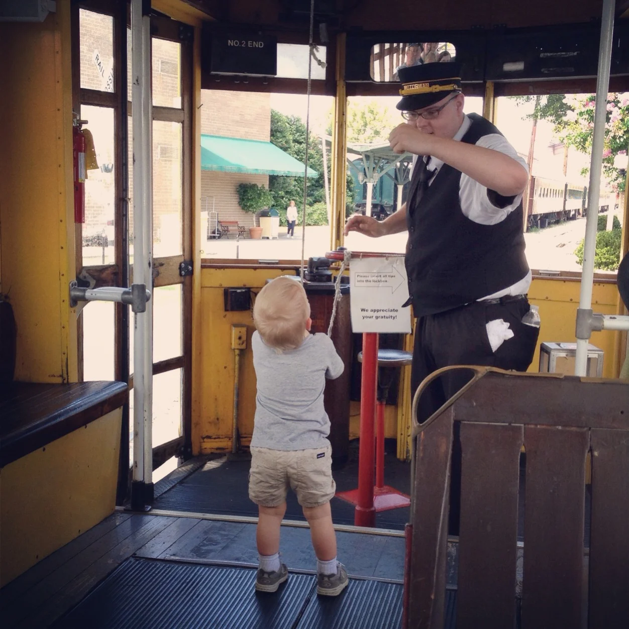 ringing the trolley bell