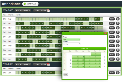 Applecore | Homeschool Attendance Tracker