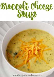 Easy, Homemade Broccoli Cheese Soup