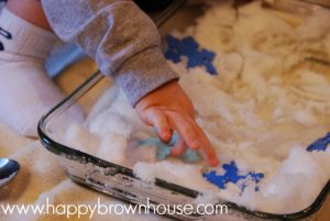 Indoor Snow Sensory Play