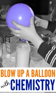 blow up a balloon with chemistry