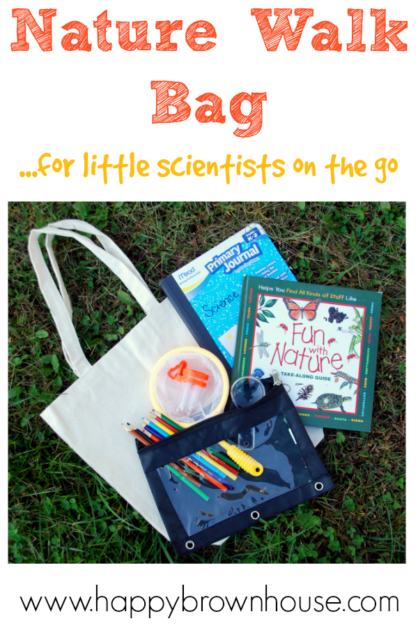 Nature Walk Bag supplies for little scientists on the go