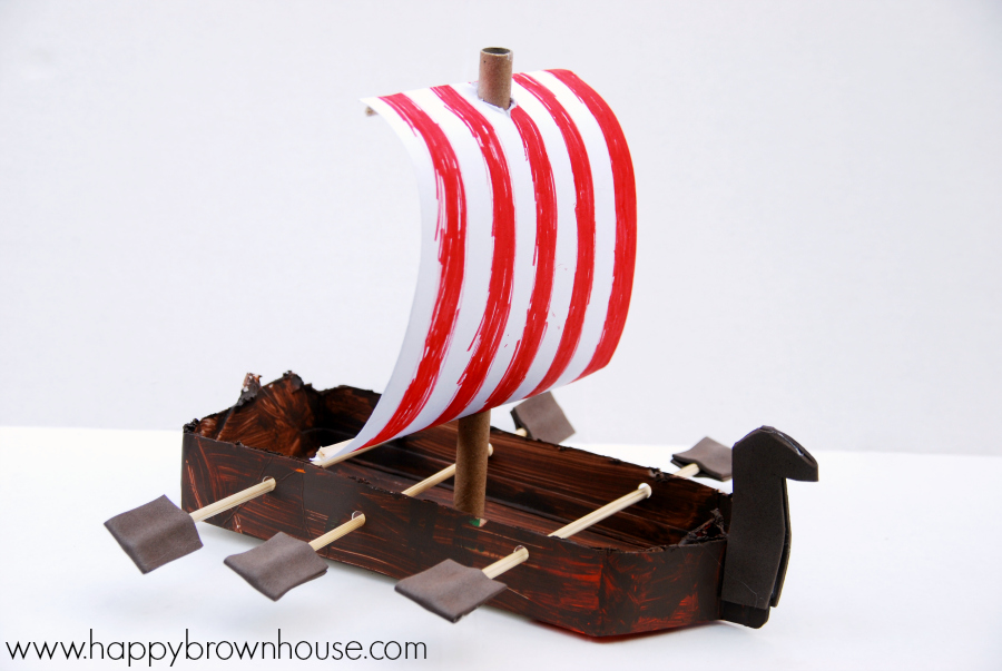 Viking Ship Craft For Kids