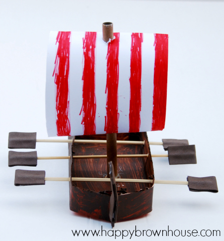 Viking Ship Craft for Kids