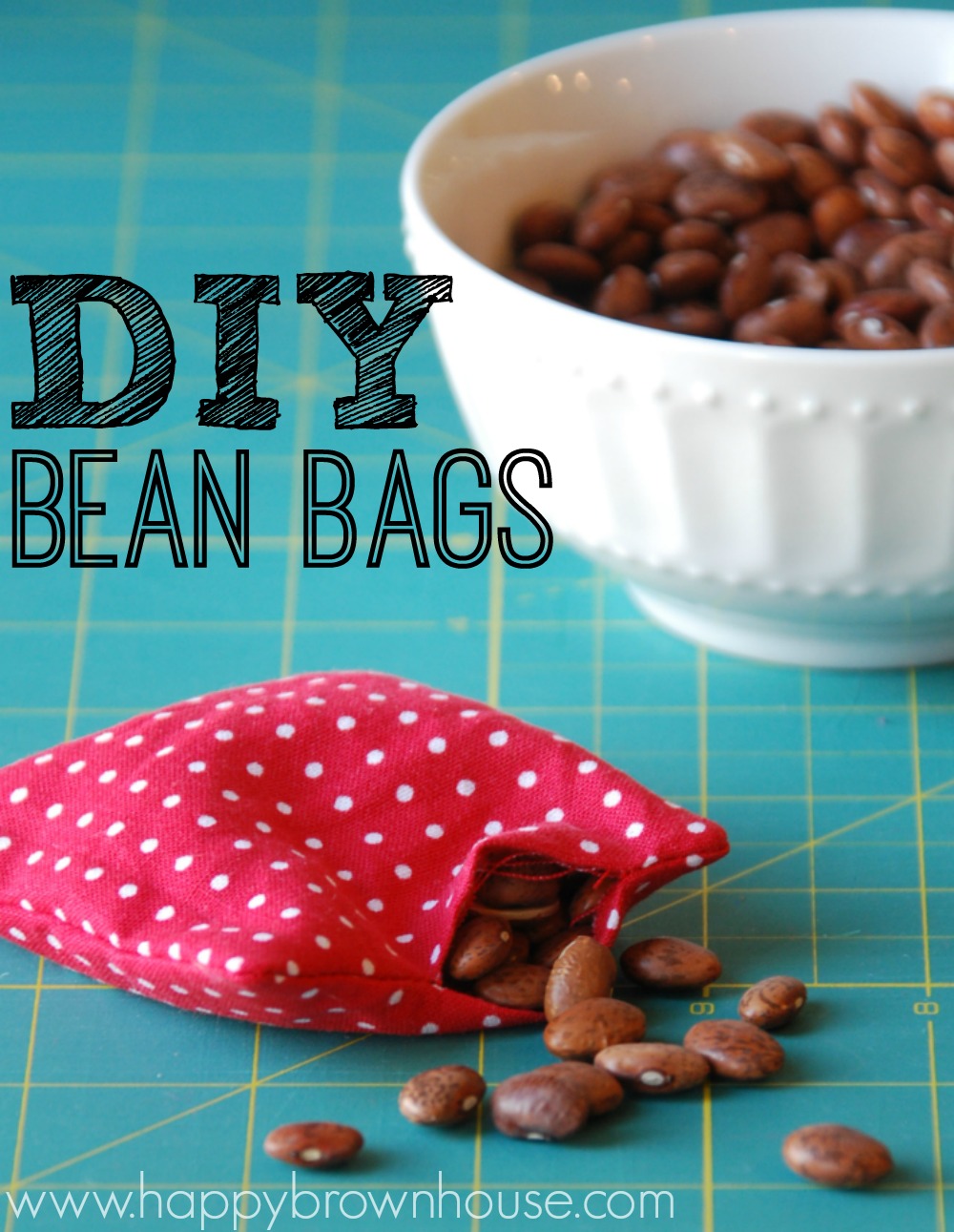 How to Make DIY Bean Bags {Beginner Sewing Project}