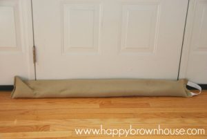 Diy Door Draft Stopper Happy Brown House