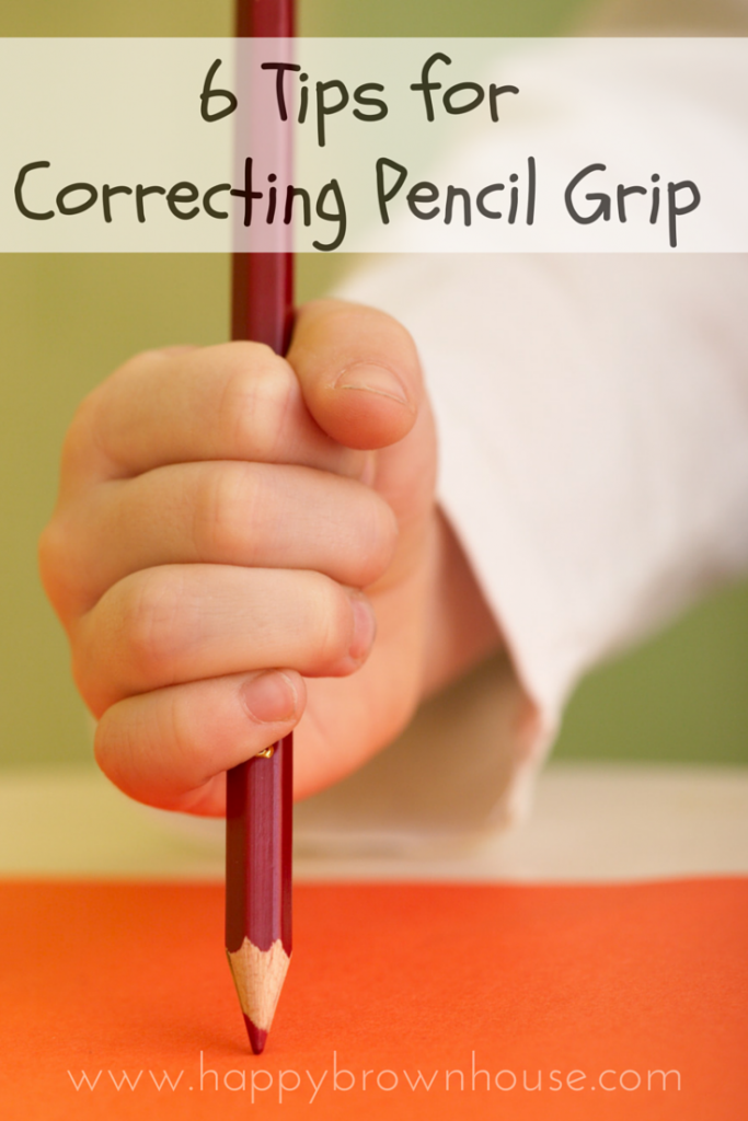 How can I improve my 7 year old pencil grip?