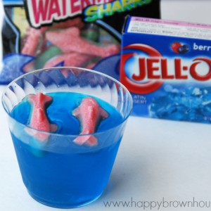 close up of Candy Shark Jello Cup Snack