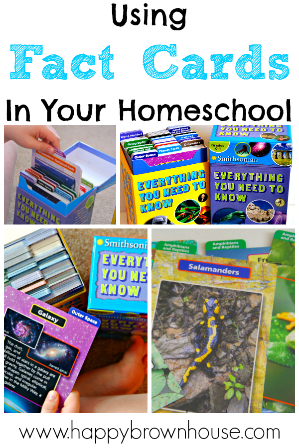 Using Fact Cards in Your Homeschool to increase vocabulary, learn information, and engage learners