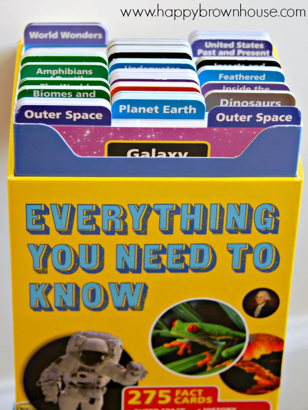 Using Smithsonian Everything You Need To Know Fact Cards from Silver Dolphin Books in Your Homeschool