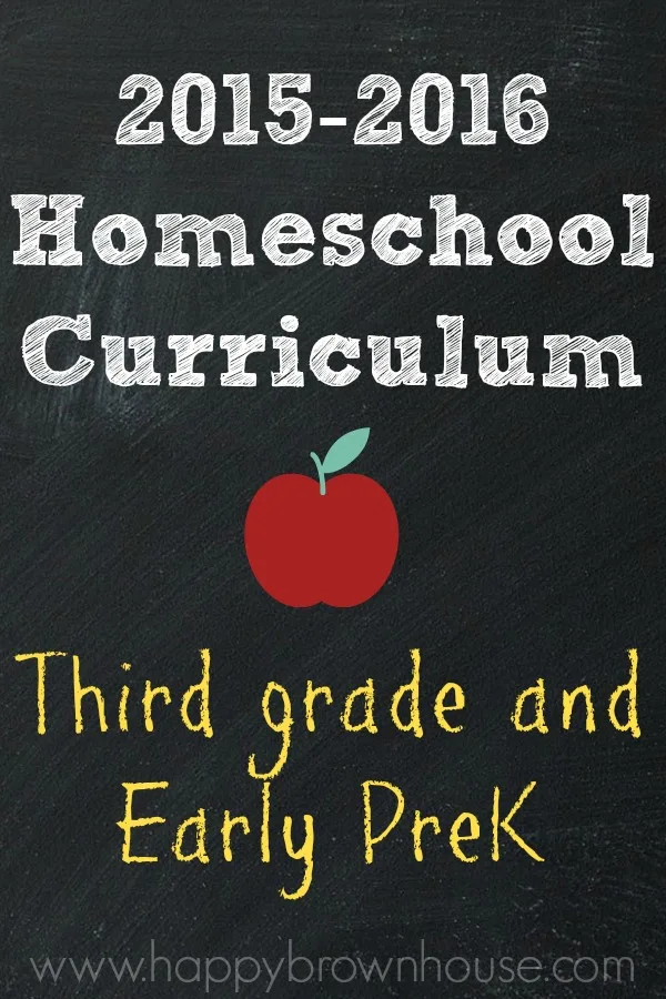 Homeschool Curriculum Choices-third grade and early preK