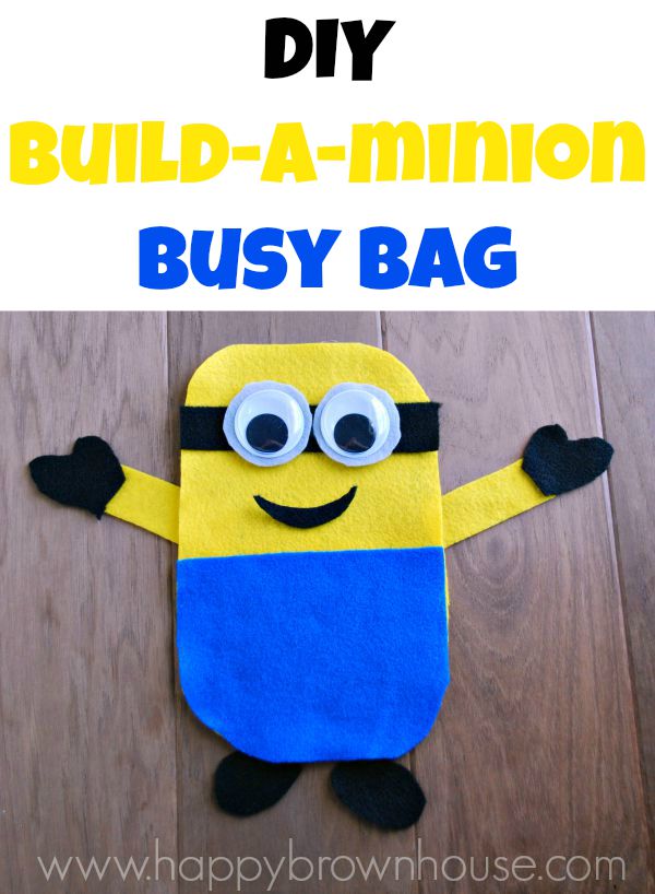 DIY Minion Gift Bags in 5 easy steps