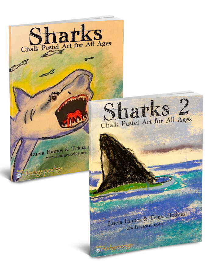 Need a fun shark art activity? Try the Shark Chalk Pastel Art Tutorials!