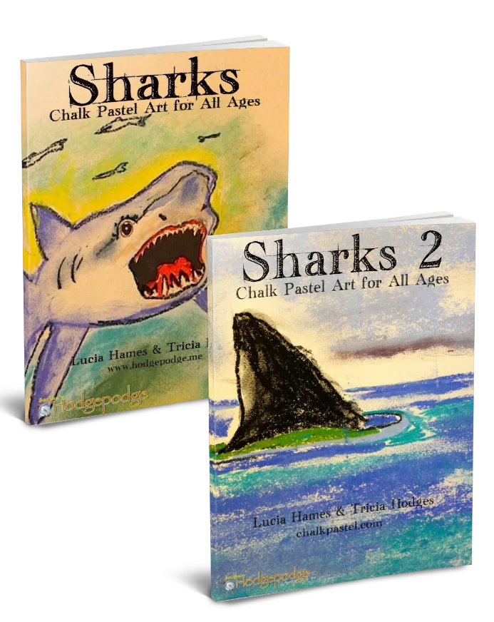 Need a fun shark art activity? Try the Shark Chalk Pastel Art Tutorials!