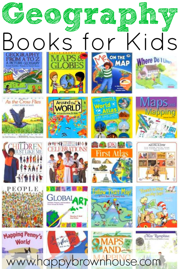 Geography Books for Kids a great list of books about maps and globes from Happy Brown House
