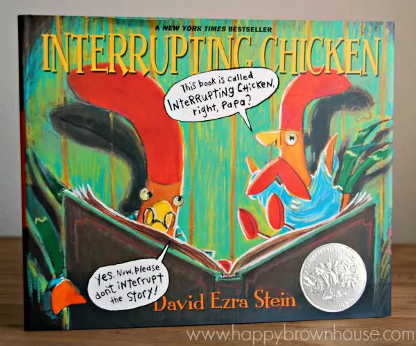 Interrupting Chicken from Candlewick Press--a super cute picture book for kids