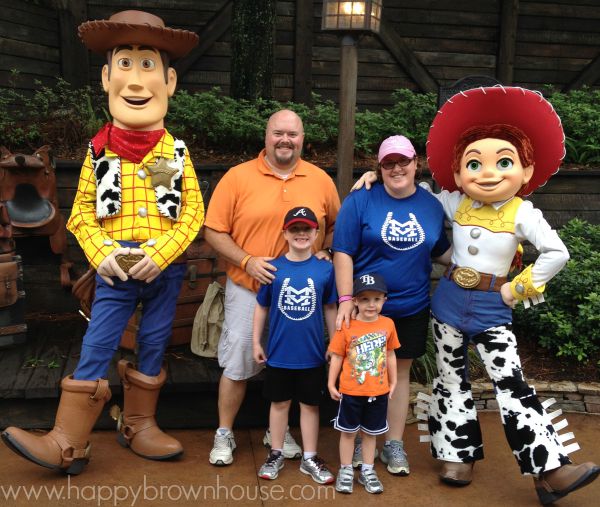 Toy Story characters with family