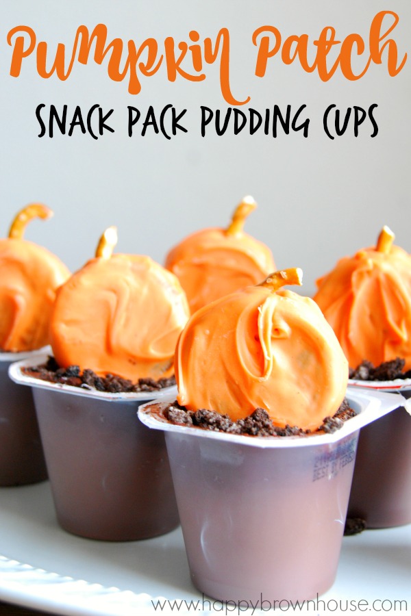 Pumpkin Patch Snack Pack Pudding Cups