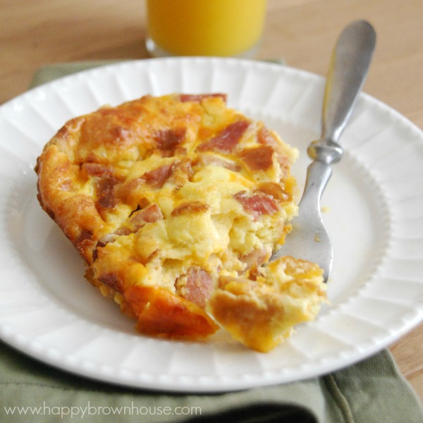 Ham Egg and Cheese Breakfast Casserole