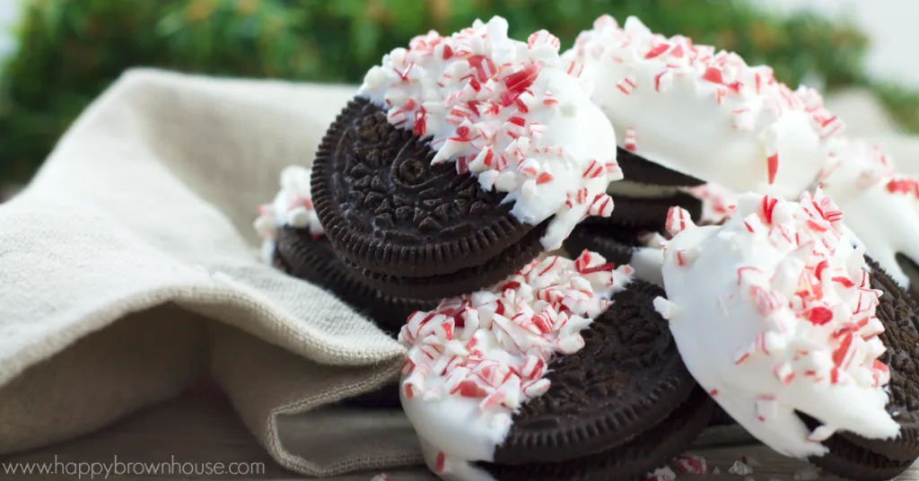 Peppermint Bark Oreos