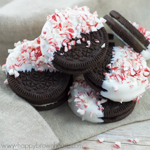 Peppermint Bark Oreos