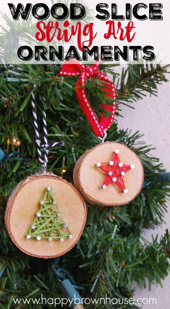 DIY Wood Slice Ornaments - U Create