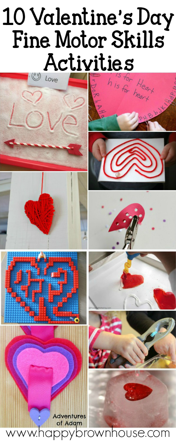 Looking for some Valentine's Day Fine Motor Skills Activities? Here are 10 Valentine's day Fine Motor Skills Activities that will strengthen little hands and grow little hearts.