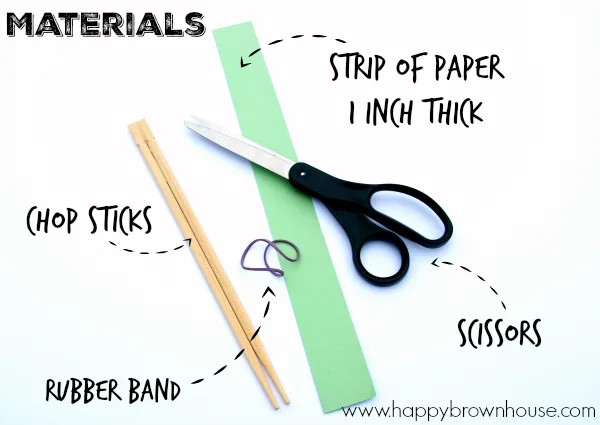 These DIY Fine Motor Tongs made with Chopsticks are a quick and easy way to work on developing fine motor skills with kids. Make a set to use with transferring objects for fine motor skills activities