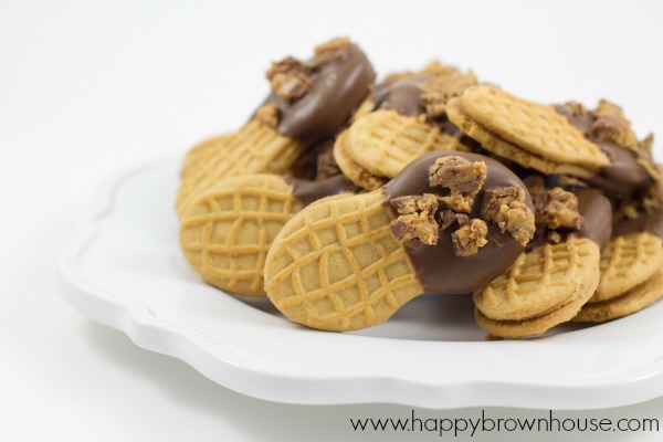 These Chocolate Peanut Butter Cup Nutter Butter Cookies are the perfect quick and easy dessert or snack. Perfect to take to a party or give as gifts...or just to hide in your closet and eat.
