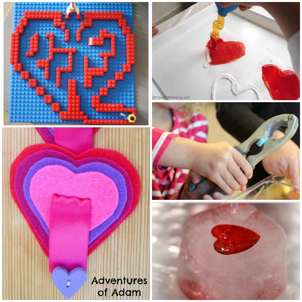 Looking for some Valentine's Day Fine Motor Skills Activities? Here are 10 Valentine's day Fine Motor Skills Activities that will strengthen little hands and grow little hearts.