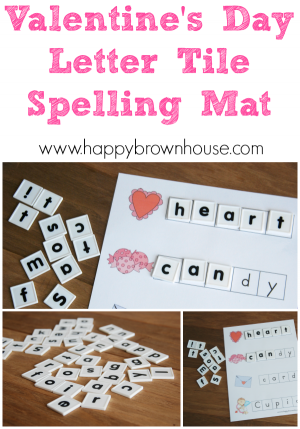 This Valentine's Day Letter Tile Spelling Mat is perfect for introducing theme vocabulary words and working on letter recognition and matching. There are three versions available in this free printable.