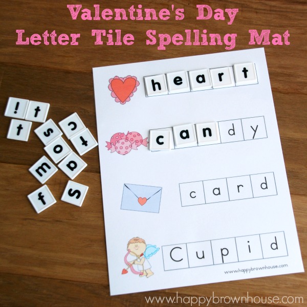 This Valentine's Day Letter Tile Spelling Mat is perfect for introducing theme vocabulary words and working on letter recognition and matching. There are three versions available in this free printable.