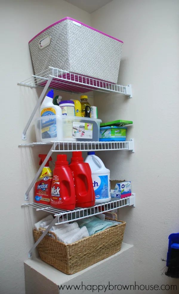 Organized  Laundry + Cleaning Station - Hi Sugarplum!