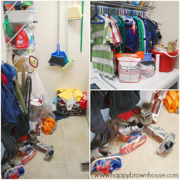 Get a jump start on spring cleaning by organizing your cleaning supplies and laundry room first. #SpringClean16