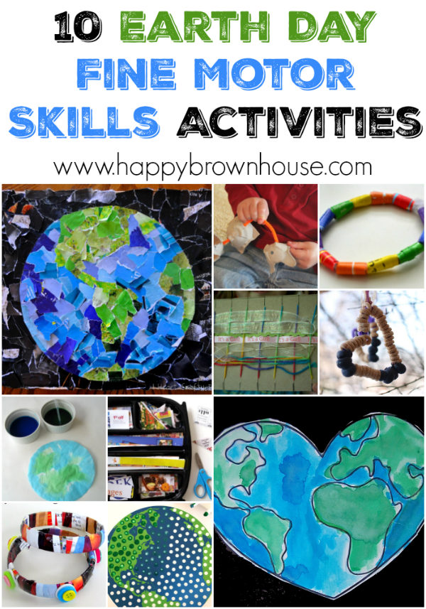 Looking for a way to celebrate Earth Day and work on fine motor skills at the same time? Here are 10 Earth Day Fine Motor Skills Activities for kids.