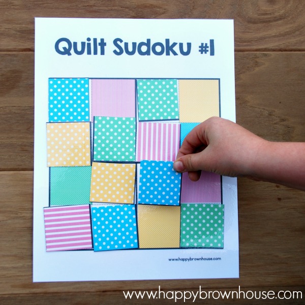 This color sudoku game for kids is a great way to work on critical thinking skills.