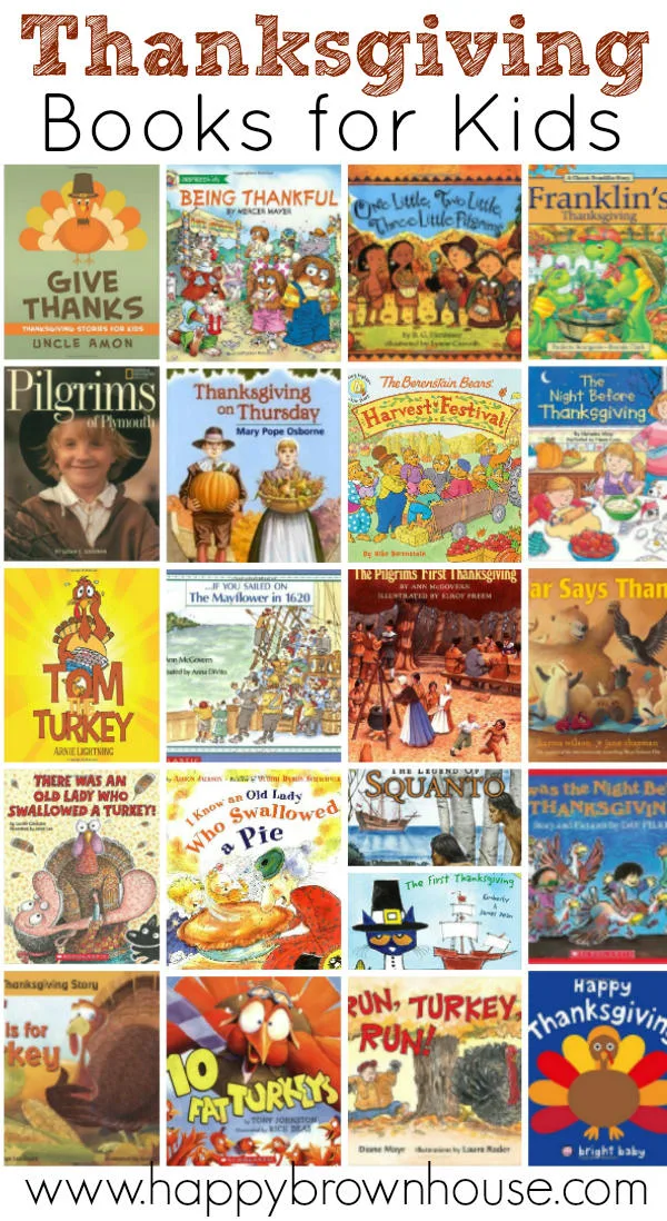This list of Thanksgiving Books for Kids is a great resource for a unit study on Thanksgiving or to read just for fun during the month of November.