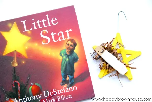 This Nativity Star Ornament craft for kids is so cute! It is inspired by the book, Little Star by Anthony DeStefano.